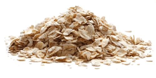 transparent image of a pile of oats